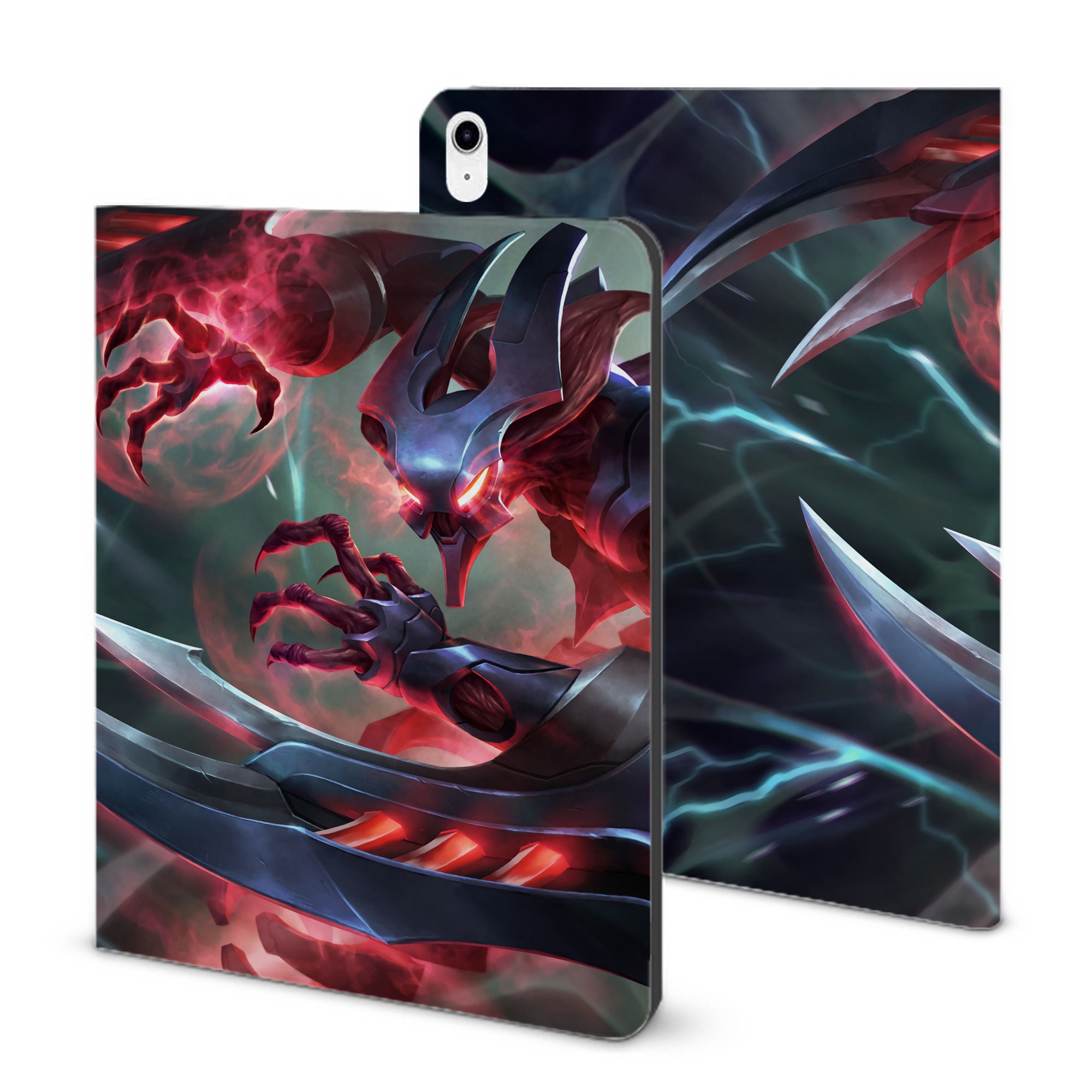 （画像用） リーグ・オブ・レジェンド League of Legends LOL IPad ケース ブック型 PUレザー TPU 耐衝撃 軽量 薄型 ペン収納なし 全面保護 IPad 各モデル対応